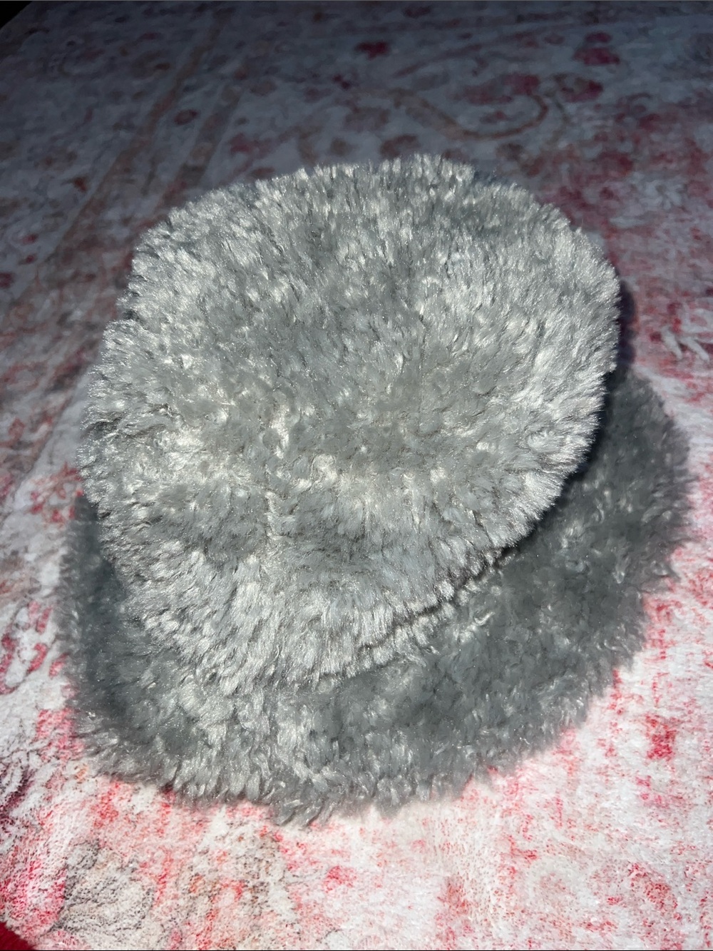 Mixit Plush Faux Fur Bucket Hat - Gray